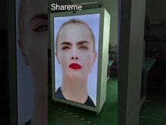 86 इंच टच स्क्रीन पारदर्शी एलसीडी बॉक्स डिस्प्ले शोकेस विज्ञापन खिलाड़ी