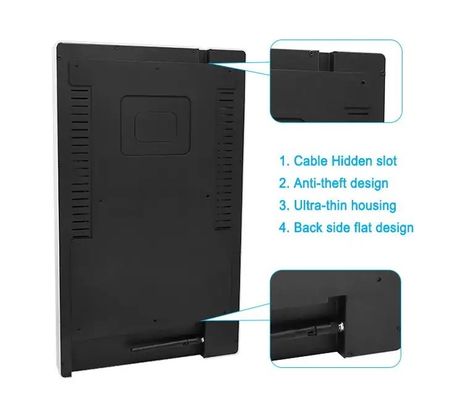 एल्यूमीनियम मिश्र धातु 50W लिफ्ट विज्ञापन डिस्प्ले स्क्रीन 1920x1080 रिज़ॉल्यूशन