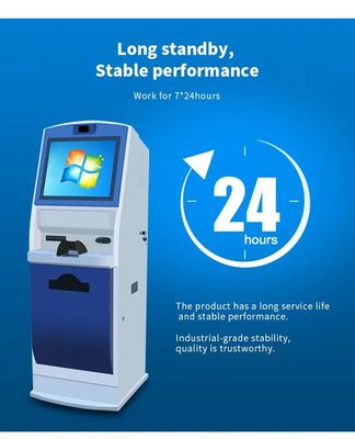 इंटेल कोर i3/i5/i7 प्रोसेसर और सेल्फ सर्विस टर्मिनल के लिए 1920*1080 रिज़ॉल्यूशन के साथ 19 इंच टच स्क्रीन कियोस्क