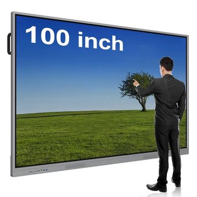100 इंच फुल एचडी बड़ी डिजिटल इंटरैक्टिव व्हाइटबोर्ड स्मार्ट फ्लैट पैनल टच स्क्रीन