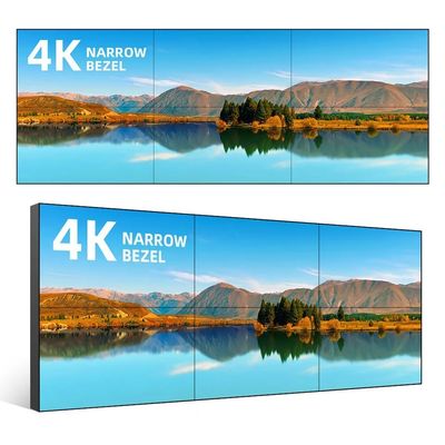 55 इंच एलसीडी स्प्लिसिंग वॉल 500cd/m2 ब्राइटनेस और 1920*1080 रेजोल्यूशन टच स्क्रीन वीडियो वॉल डिस्प्ले के साथ