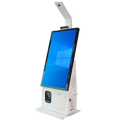 POS Kiosk All-in-one System with Capacitive Touch Screen 80mm Thermal Printer and NFC Card Reader for Self-service Checkout