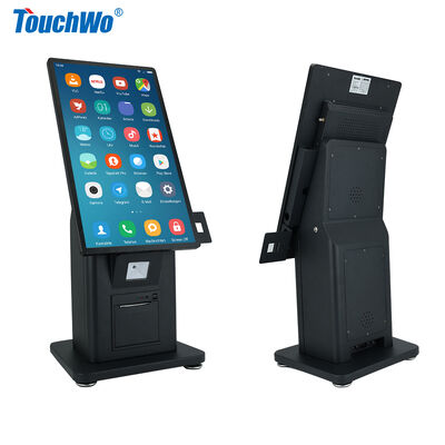 21.5 Inch Capacitive Touch 10 Point Self Service Kiosk with Thermal Printer and POS Bracket
