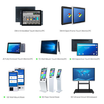 21.5 Inch Capacitive Touch 10 Point Self Service Kiosk with Thermal Printer and POS Bracket